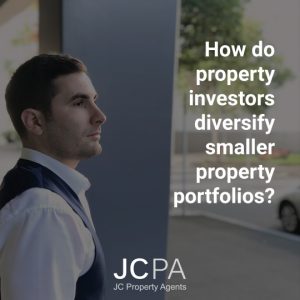 How do property investors diversify smaller property portfolios?