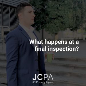 What happens at a final inspection?