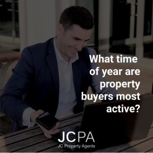 What time of year are property buyers most active?