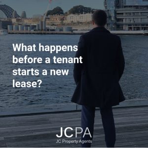 What happens before a tenant starts a new lease?