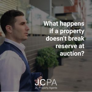 What happens if a property doesn’t break reserve at auction?