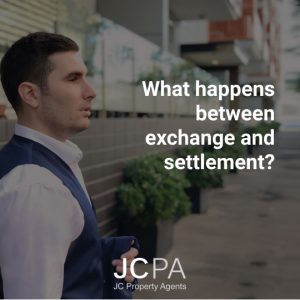 What happens between exchange and settlement?