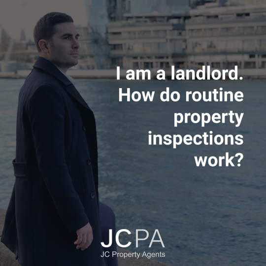 I am a landlord. How do routine property inspections work?