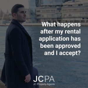 What happens after my rental application has been approved and I accept?